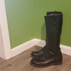 Frye Jenna Inside Zip Riding Boot Black